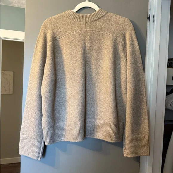 The A&F Madeline Crew Sweater in Light Brown - Picture 9 of 9